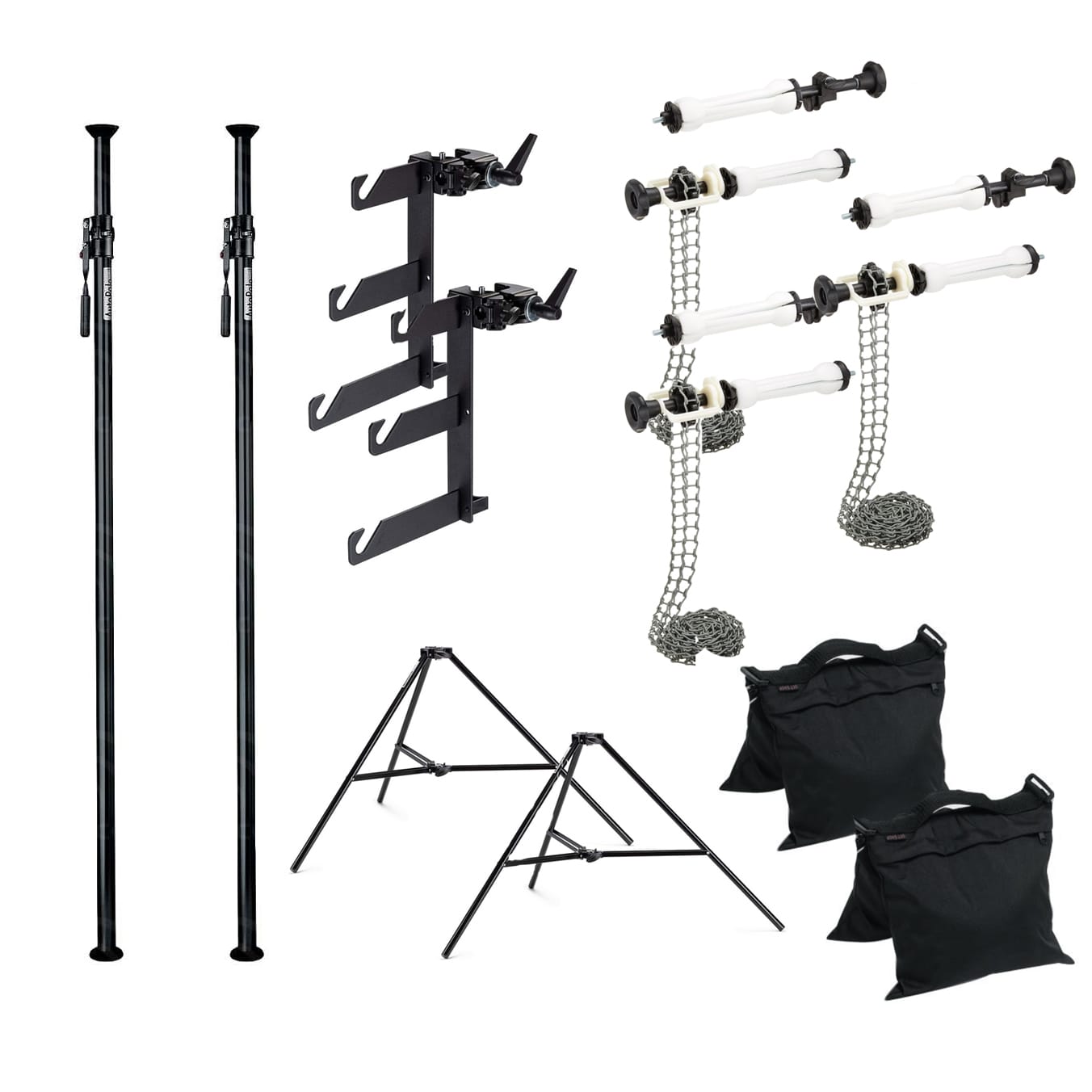 【撮影セット】Manfrotto(マンフロット) セットペーパー フル(2.72x11/2x11m) 3本用(ウエイト付き) セッティングセット