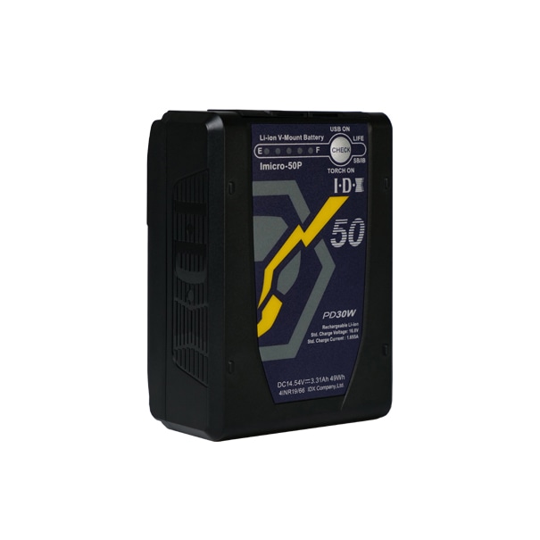 IDX(アイディーエクス) Imicro-50P  Vマウントマイクロタイプリチウムイオンバッテリー