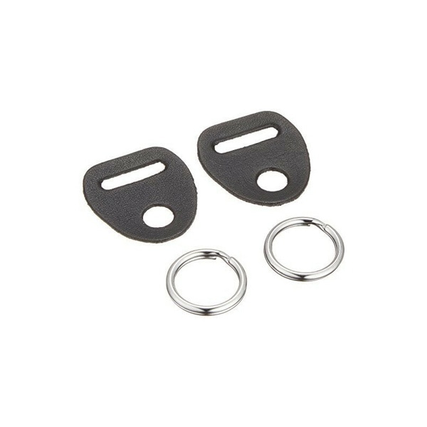 蔵(CURA) 真鍮製2重リング&専用あて革・黒