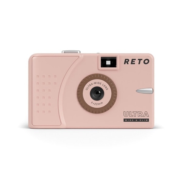 Reto(レト) Ultra wide and slim フィルムカメラ パステルピンク UWS-PP