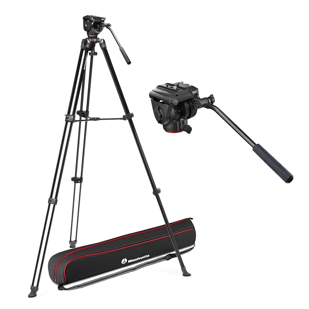 Manfrotto(マンフロット) アルミニウム製 ツインレッグ 三脚 500X フルード雲台キット MVK500XAM